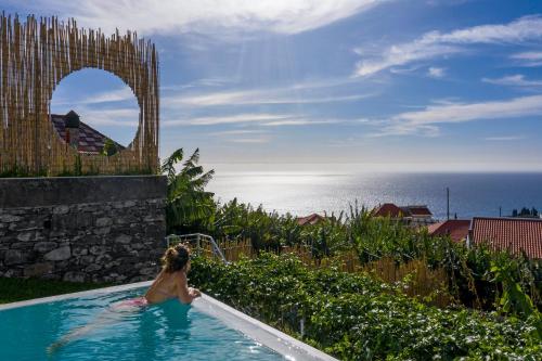 Casas da Vargem shared swimming pool by An Island Apart Ponta do Sol portugal