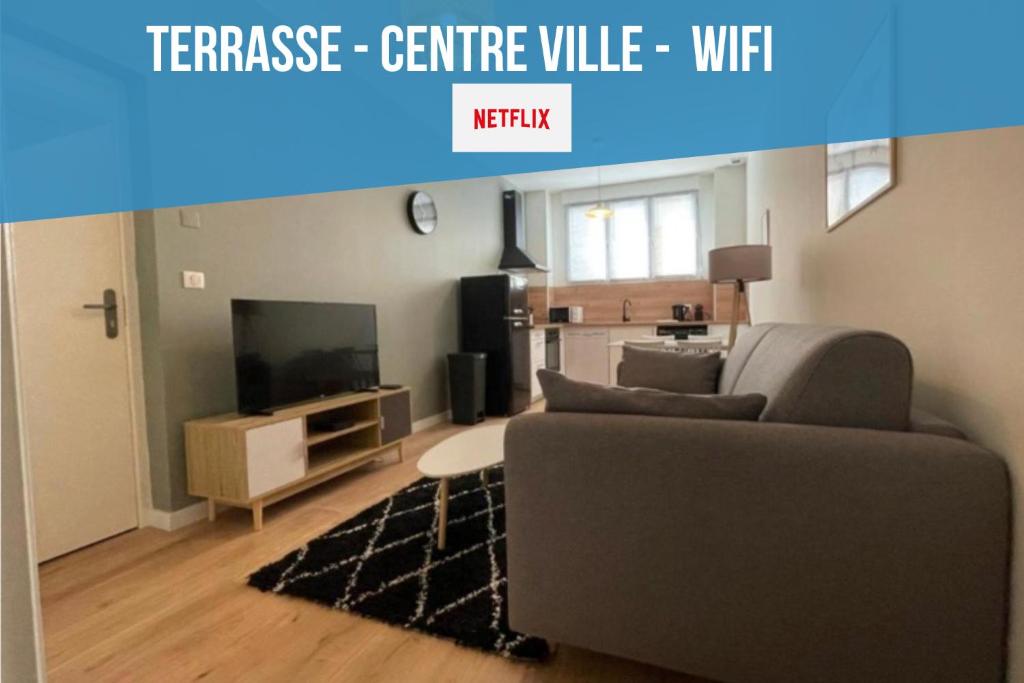 Appartement Centre Ville Superbe T2 Neuf Wifi Terrasse Netflix 72 Bis Avenue Maréchal Juin, 24000 Périgueux