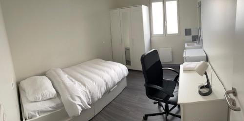 CH-1 Chambre toute équipée avec télévision Saint-Étienne france