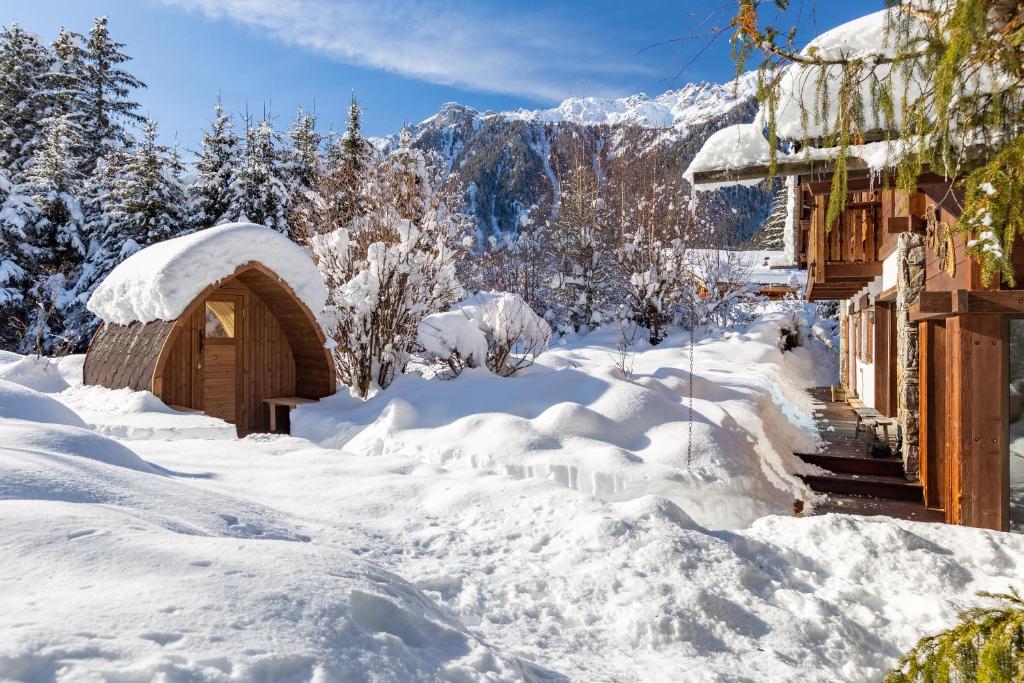 Chalet Chalet 280m2 Sauna Cinema 12pax Heart of Les Praz 58 Chemin du Chardonnet 74400 Chamonix-Mont-Blanc