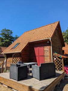Chalet avec grand jardin dans résidence paisible