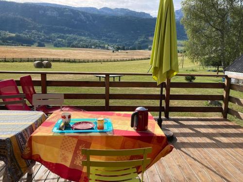 Chalet cosy, belle vue, dans le massif du Vercors