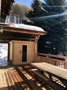 Chalet de 4 chambres a Allos a 185 m des pistes avec terrasse amenagee et wifi