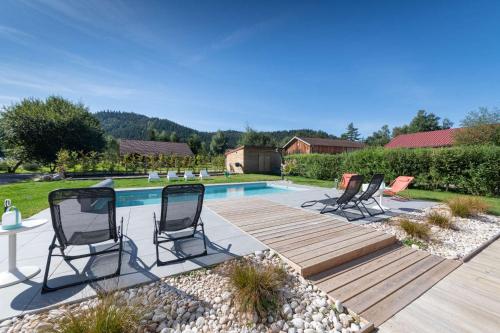 Chalet du Bien-être 15p. Piscine,Spa, Hammam,Pétanque,Basket