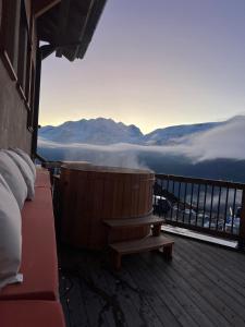 Chalet luxe 14 Prs - Domaine Alpe d'Huez - Bain nordique