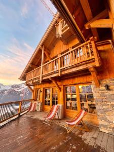 Chalet Chalet luxe 14 Prs - Domaine Alpe d'Huez - Bain nordique 18 Route des Alpages 38114 Villard-Reculas Rhône-Alpes