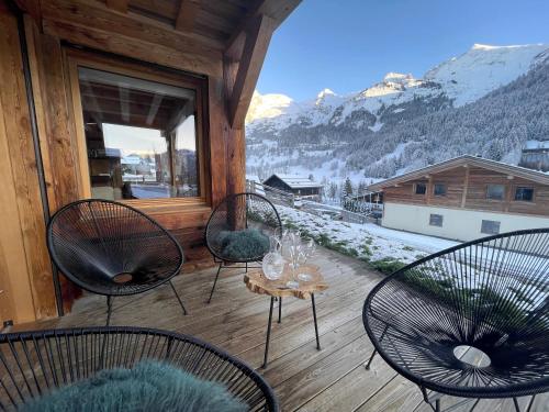 Chalet Sable, charmant chalet face aux montagnes