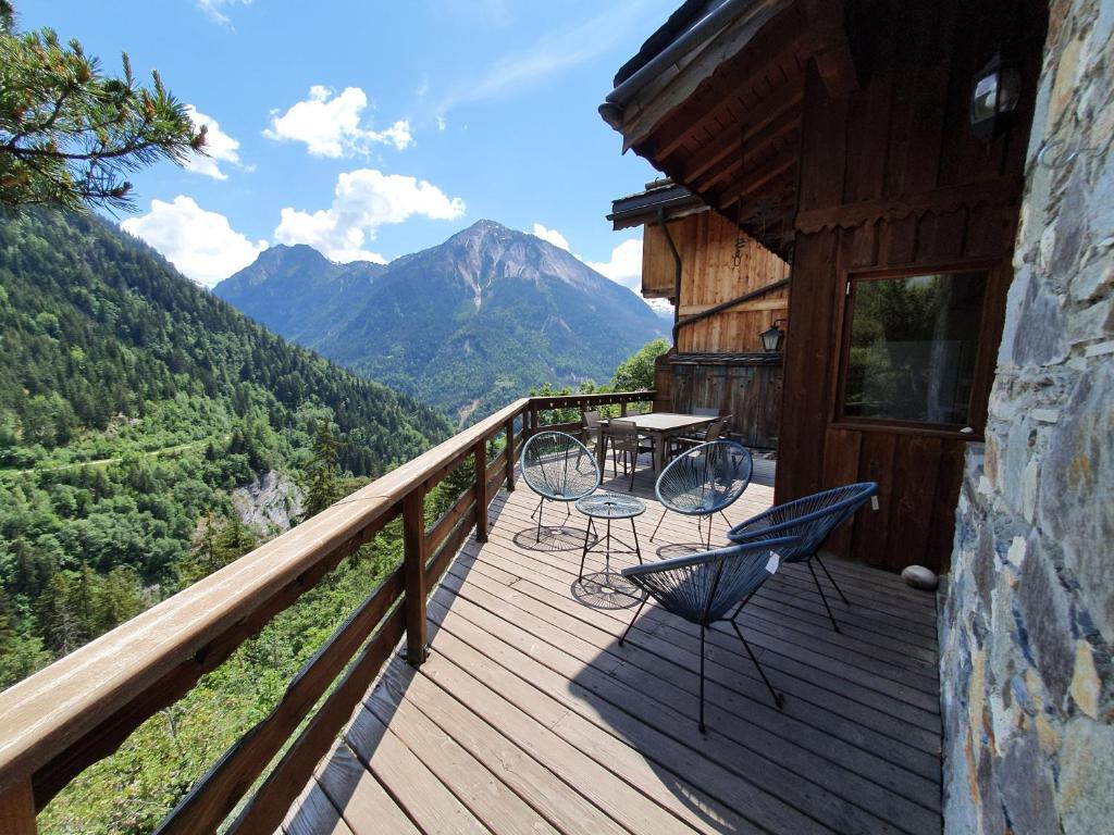 Chalet Solize - Terrasse avec superbe vue - Sauna Hameau des Rochers, 73350 Champagny-en-Vanoise