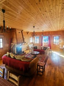 Chalet sur les hauteurs plein sud jaccuzzi jardin
