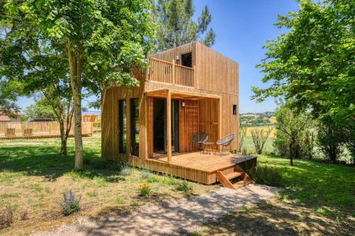 chalet de charme avec piscine Auradé france