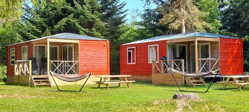 Camping chalet et cabane dans la montagne au Camping les Sapins 2 11340 Ternairols, Camurac Camurac