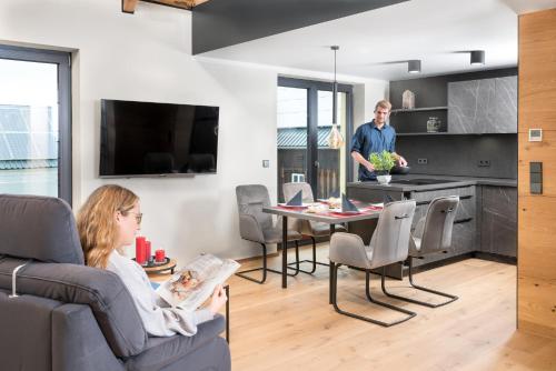 Chalet-Ferienwohnung Giebeltraum, 115 qm, Wellness/Fitness/Sauna – Bergrödelhof Feilitzsch allemagne