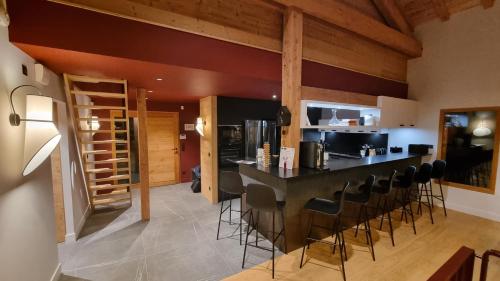 Magnifique Chalet 5 étoiles face au Mont Blanc - Jacuzzi & Sauna & Cinéma