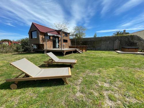 myinsolite - Tiny-house, jacuzzi, brasero, piscine