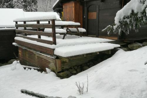 Small individual chalet in the middle of nature
