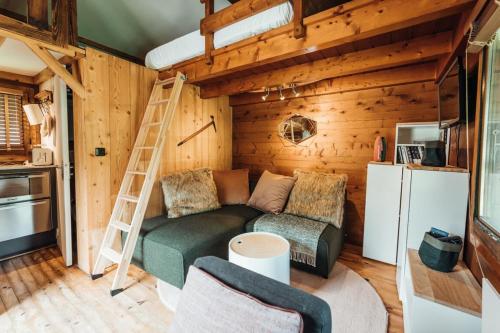 Small individual chalet in the middle of nature