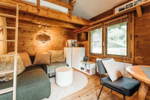 Small individual chalet in the middle of nature