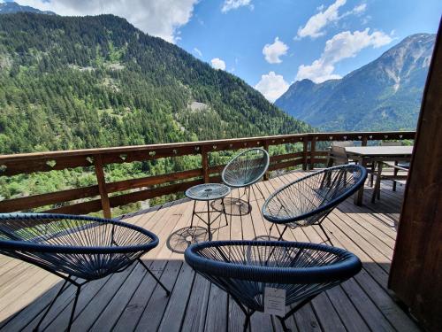 Chalet Chalet Solize - Terrasse avec superbe vue - Sauna Hameau des Rochers Champagny-en-Vanoise