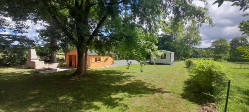 Vacances a la campagne mobil home tout confort , chalet avec barbecue,
