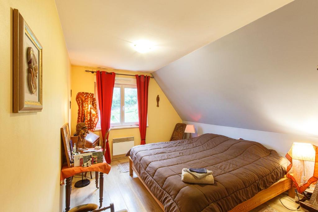 Séjour chez l'habitant Chambre avec grand lit 14 Rue Alphonse Musculus, 67250 Soultz-sous-Forêts