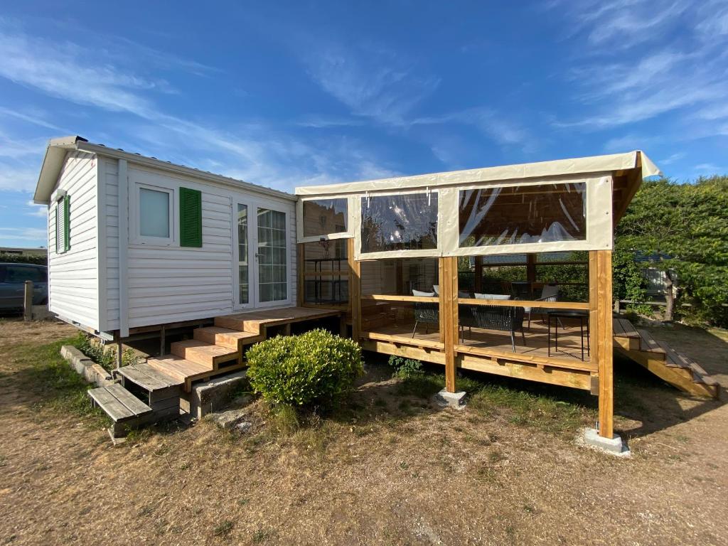 Villa Charmant Mobile-home 5 personnes sur terrain privé à 200 m de la plage - PADRIG 22 allée des Oursins, 56270 Ploemeur