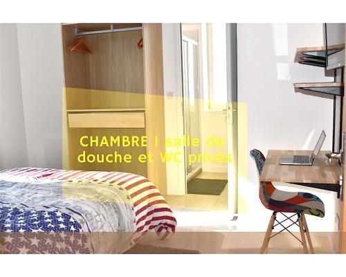 COLIVING TOUT CONFORT- LOOS LES LILLE-MAISON PARTAGEE-7 chambres-5 sdb-6WC-LOOS LES LILLE Loos france