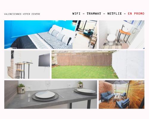 COSY APPART - HYPER CENTRE - TRAMWAY - TERRASSE - leRelaisdOdile3 Valenciennes france