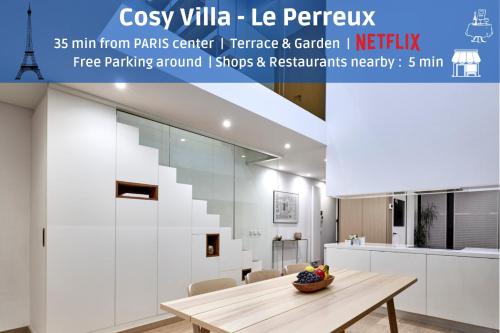 Cosy Villa LE PERREUX - Terrace & Garden, Netflix, Free Parking - Visit Paris & Disneyland ! Le Perreux-Sur-Marne france