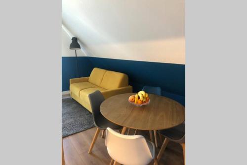 CosyBNB bleu, logement indépendant, wifi, parking, petit déjeuner Ittenheim france