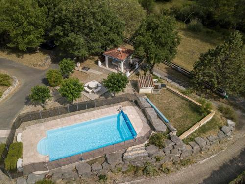 Cottage in Uzer with Pool Terrace Garden Deckchairs Uzer france