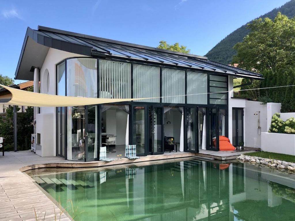 Maison de vacances Das Poolhaus Holzweg 17, 83224 Rottau