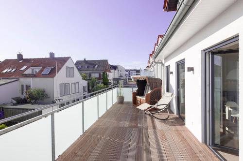 Appartement Deluxe Suite Kleine weiße Düne (mit West- u. Ostbalkon) 30 Luciusstrasse Norderney