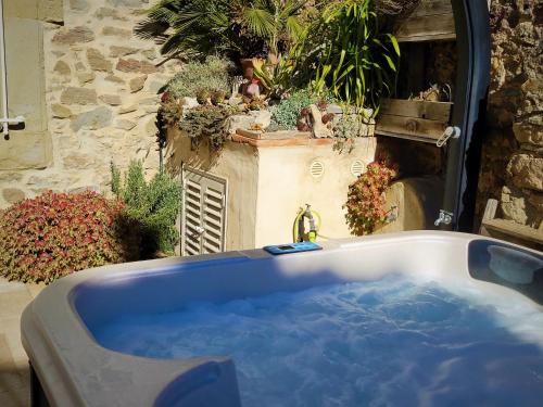 Villa Demeure vigneronne de charme Pays CATHARE Carcassonne Blomac Jacuzzi 17 Grande Rue Blomac