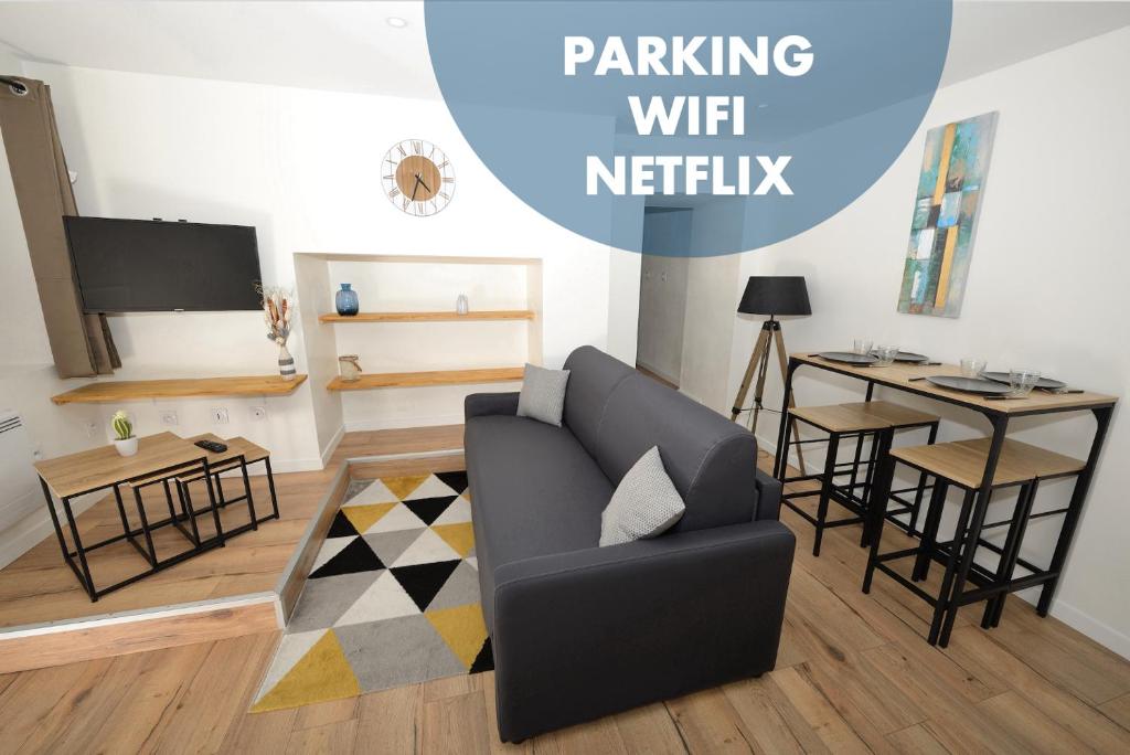 Appartement Dominici 2- CahorsCityStay- Parking Wifi Netflix Rez de Chaussée Droite 63 Rue Dominici, 46000 Cahors