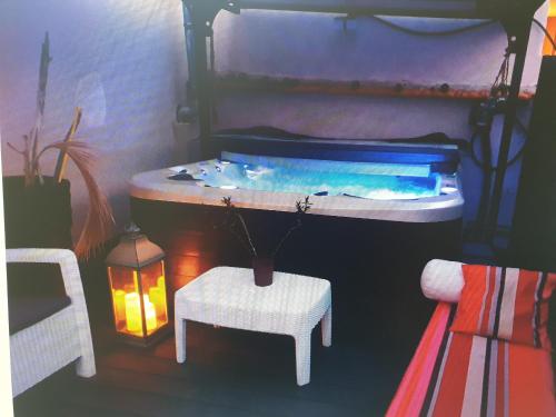 Appartement Duplex Neuf loft climatisé avec accès jacuzzi 5 places privatif 12 Avenue du Dauphiné Sérézin-du-Rhône