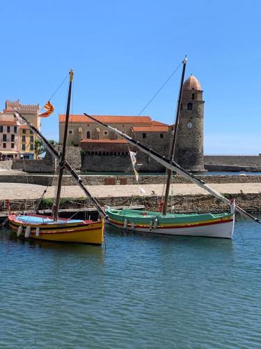 Appartement El Mayul 2' centre, plage, WiFi, au calme, clim, parking, Résidence Val Saint-Elme Collioure