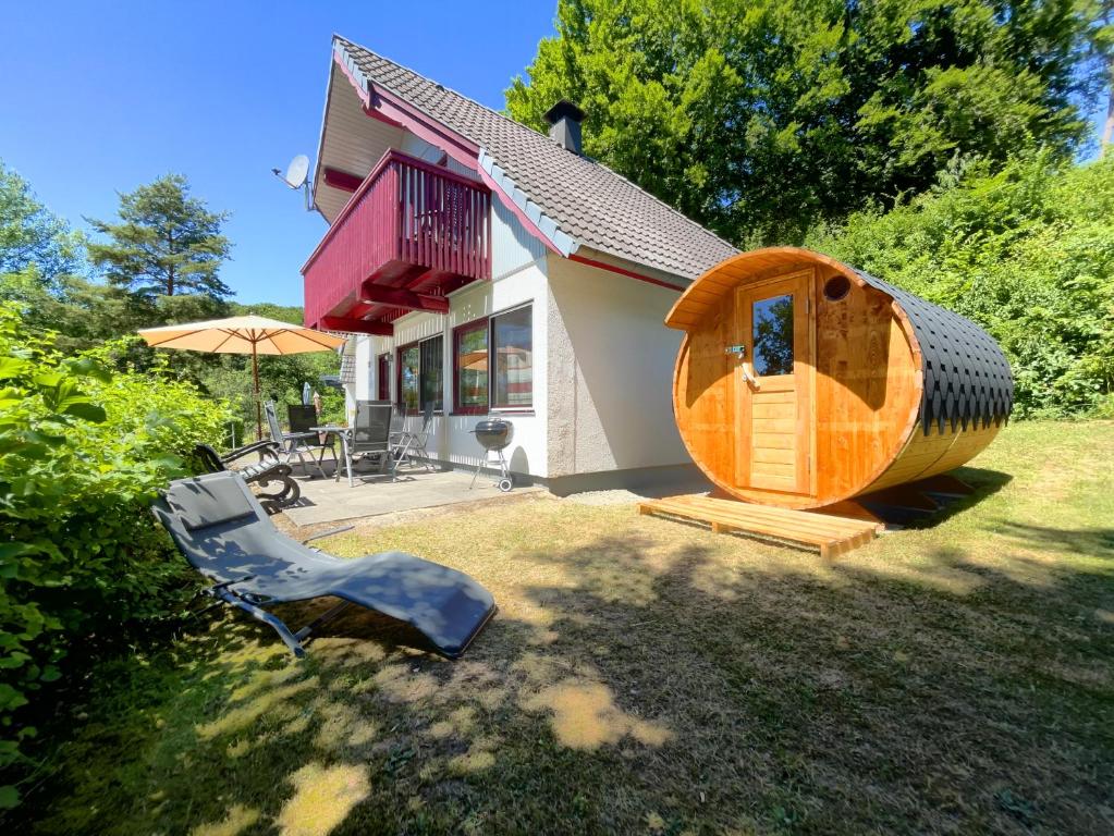 Maison de vacances Entspannung in der Natur mit Seeblick und Sauna - Ferienhaus Felix von Mein-Seepark Seepark Dorf 1, Haus 27, 36275 Kirchheim