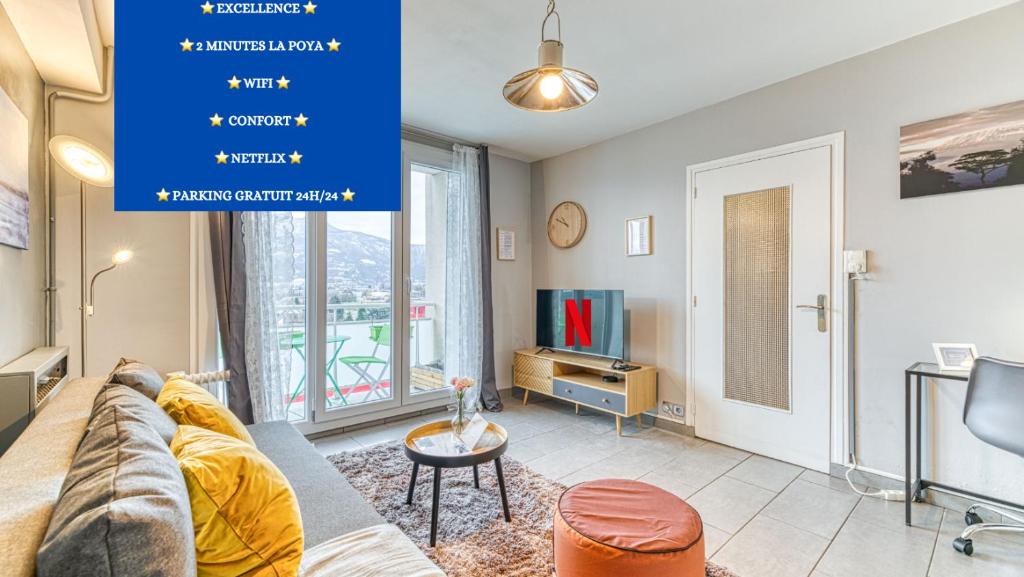 Appartement Excellence - La Poya - Vue - Confort - Netflix - Parking 1 Avenue de Romans, 38360 Sassenage
