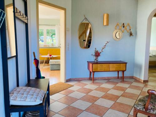 Appartement Ferienhaus am Wasser im Grünen Wolgaster Weg 4a Zecherin