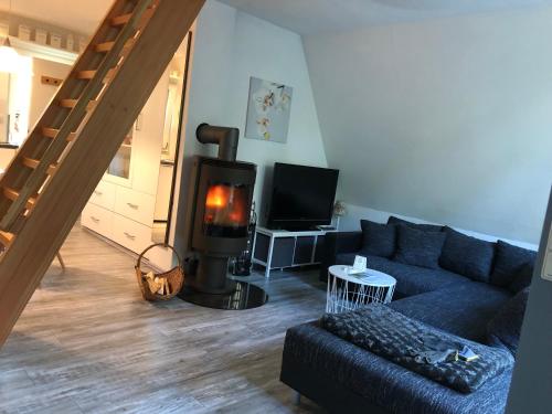 Ferienhaus Reetdach 1300qm Privatgrundstück Bootssteg Templin Lübbesee Uckermark Erholung pur Seenplatte Petersdorf allemagne
