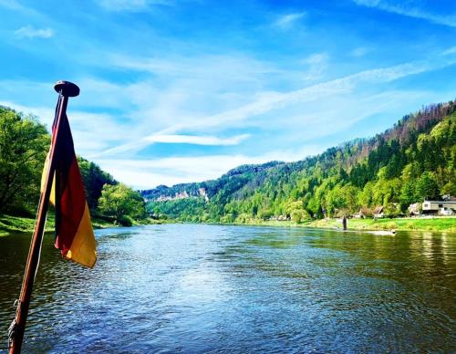 Appartement Ferienhaus Sandsteinwandblick 85C Hirschgrund Schöna