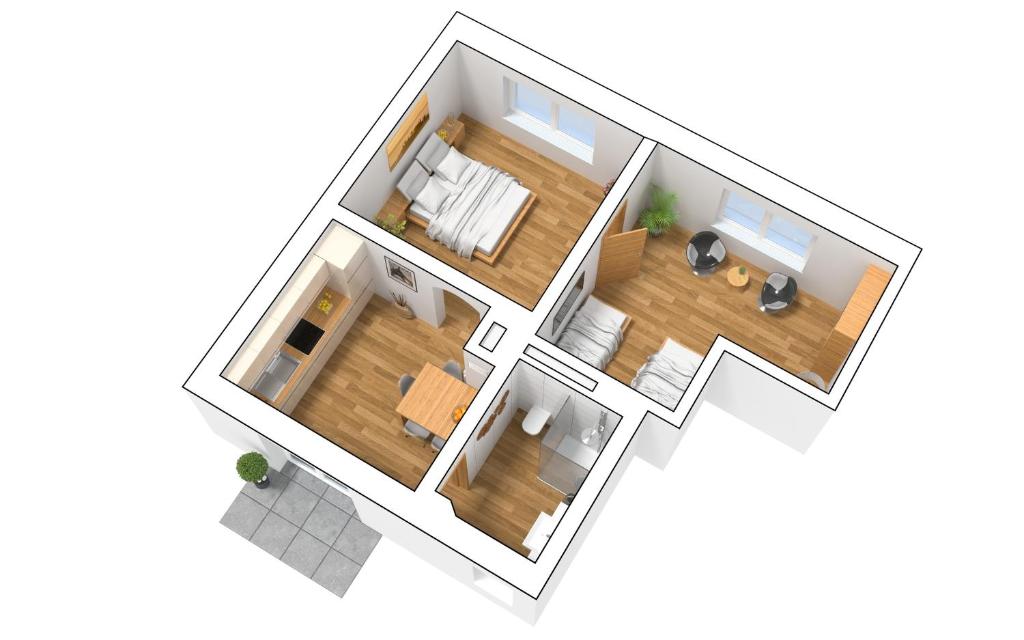 Appartement Ferienwohnung Cassiopeia Schloßstraße 20, 06493 Harzgerode