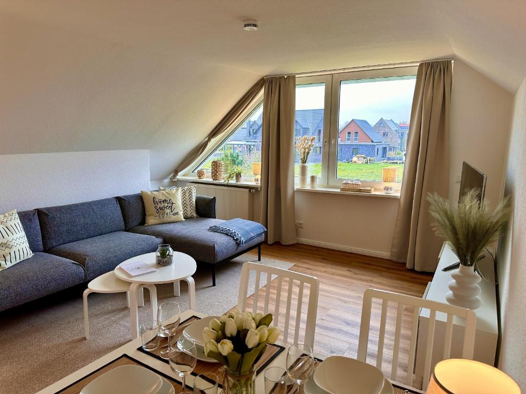 Maison de vacances Ferienwohnung Deichblick Seerosenstr. 22, 26725 Emden