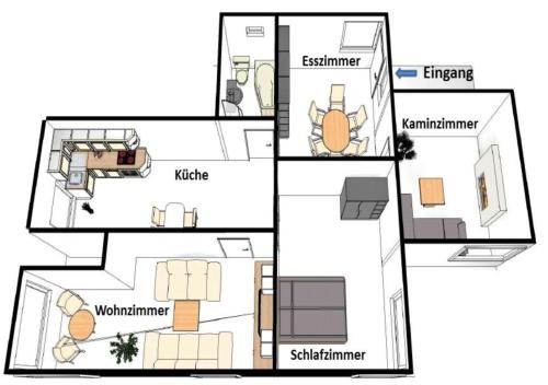 Appartement Ferienwohnung Deutschmann Buchaer Strasse 10 Schmannewitz