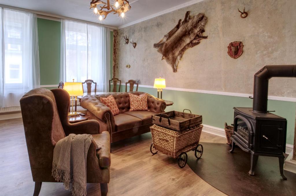 Appartement Ferienwohnung Herrenzimmer mit Kamin und Terrasse 4 Kleinrückerswalder Straße, 09456 Annaberg-Buchholz