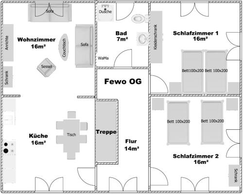 Appartements Ferienwohnung Landliebe Mittelweg 49 Leer