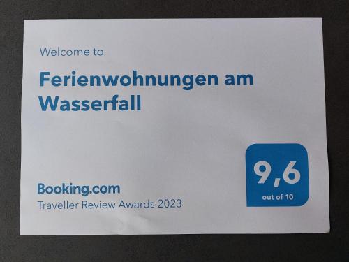 Appartements Ferienwohnungen am Wasserfall 1 Zeller Kehr Zell