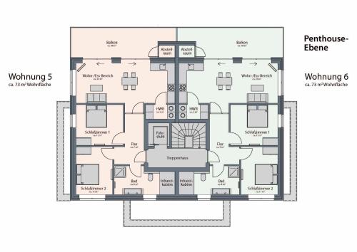 Appartement Fewo Windharfe Haus Juist Whg 6 Neckarstraße 15 Hooksiel