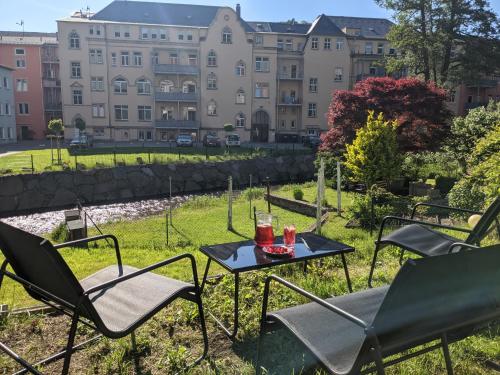 Flussblickwohnung mit Terrasse, Pool, Garten&Sauna - Zi2 Sebnitz allemagne