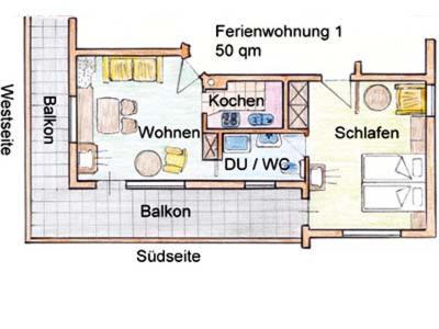 Appartements Gästehaus Schmuck Blindauerstr. 3 B Reit im Winkl